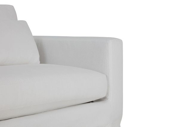 Cozumel White Fabric Large Sofa
