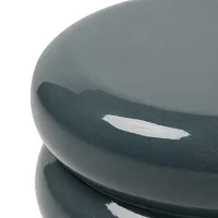 Four Hands West Dark Gray Concrete Round End Table