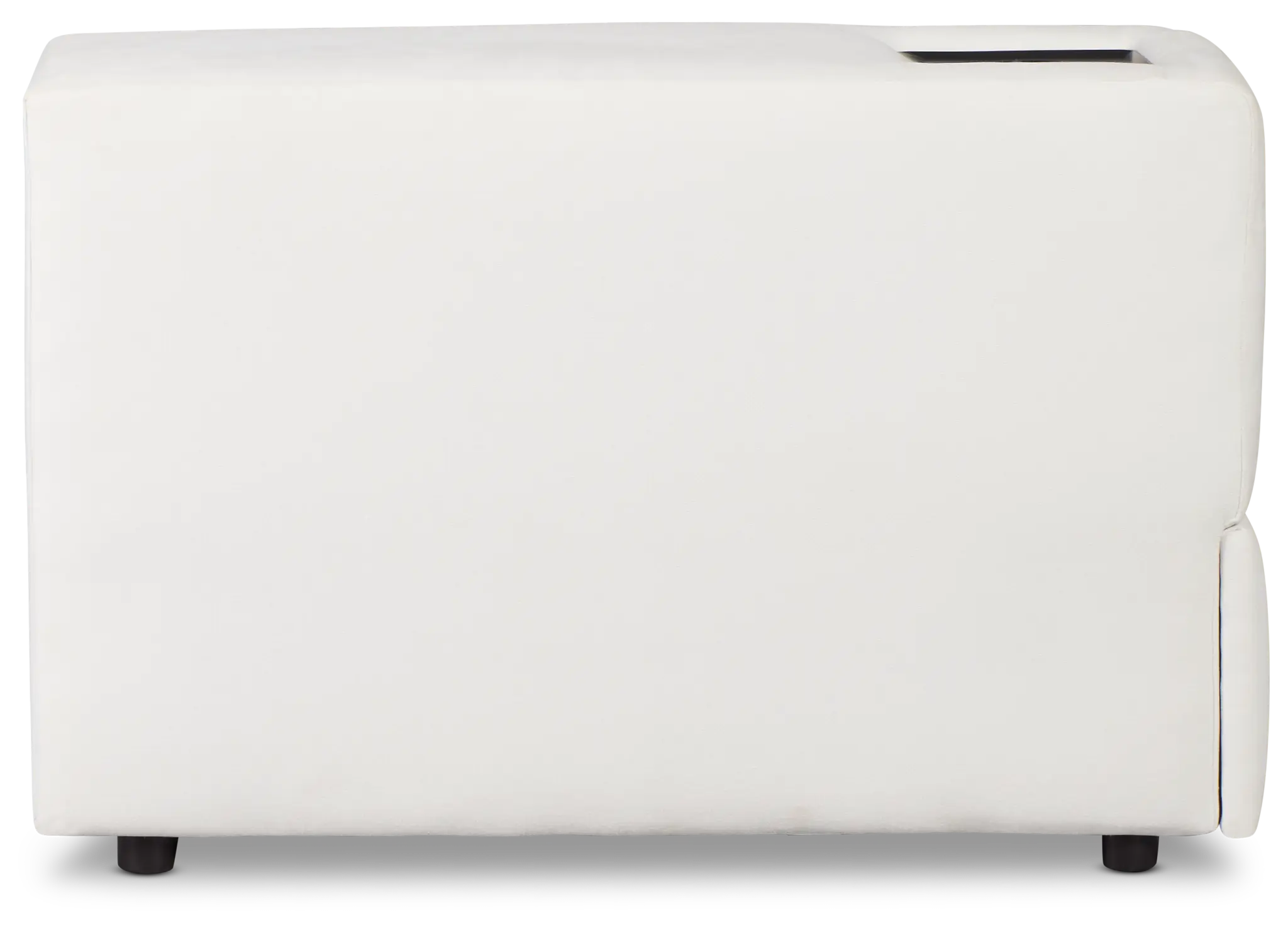 Citymod White Fabric Storage Console With Usb Citymod White Fabric Storage Console With Usb