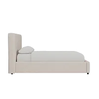 Grayton Sutton Beige 44" Upholstered Platform Bed
