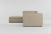 Destin Peyton Beige Fabric 4-piece Bumper Sectional