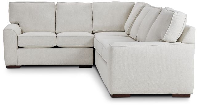 Austin White Fabric Medium Two-arm Sectional