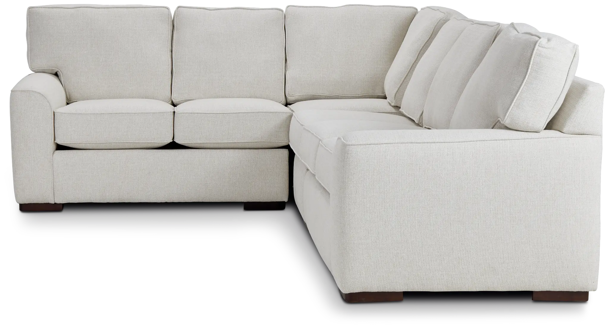 Austin White Fabric Medium Two-arm Sectional Austin White Fabric Medium Two-arm Sectional
