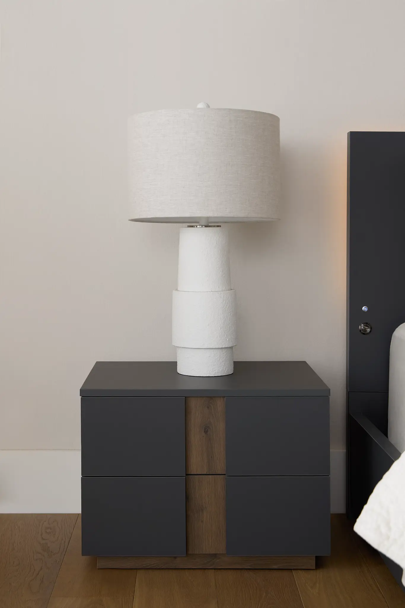 Brasilia Gray 2-drawer Nightstand Brasilia Gray 2-drawer Nightstand