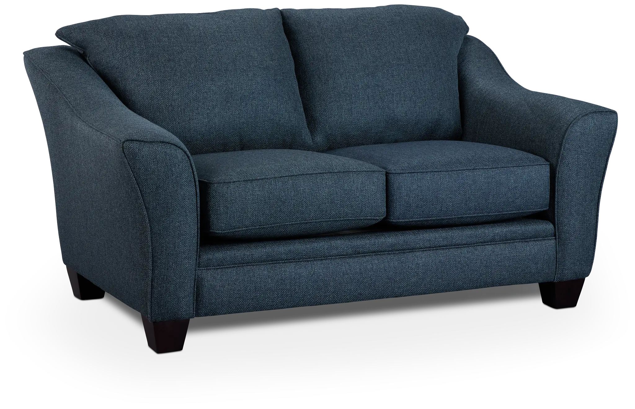 Avery Dark Blue Fabric Loveseat Avery Dark Blue Fabric Loveseat