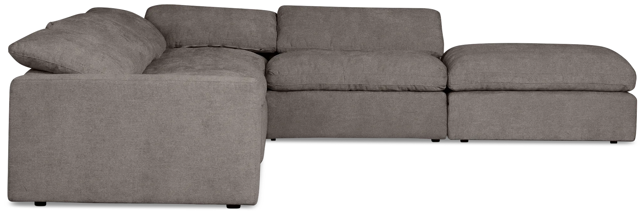 Drift Dark Gray Fabric Medium Right Bumper Power Sectional