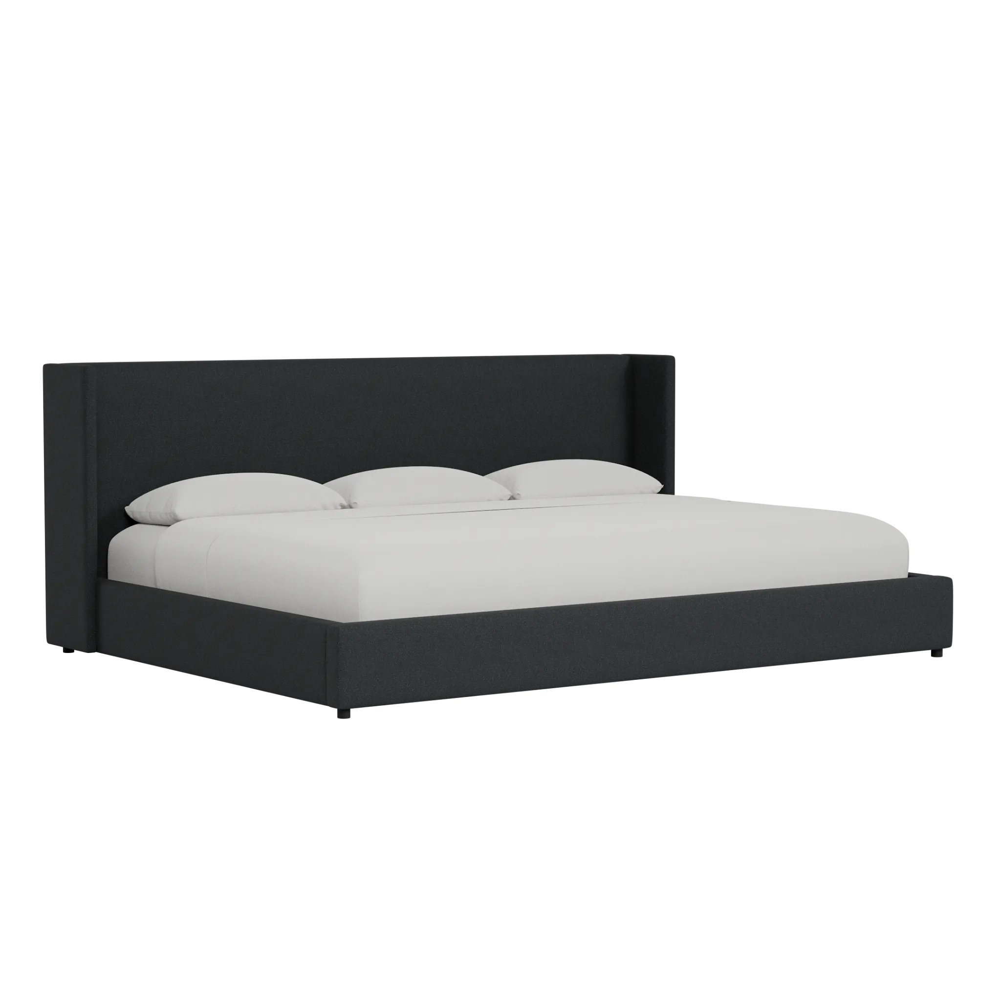 Captiva Elite Black 48" Upholstered Shelter Bed