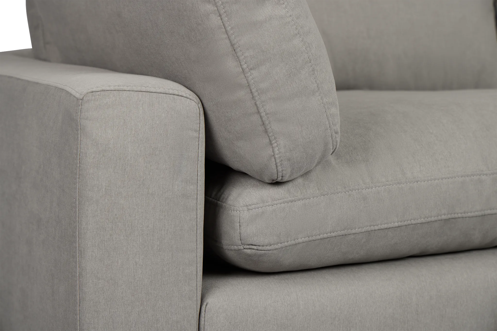 Grant Light Gray Fabric Sofa