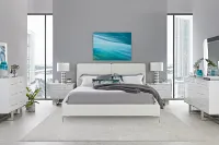 Emit White Micro Panel Bed