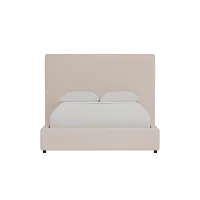 Grayton Elite Light Taupe 54" Upholstered Platform Bed