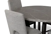 Oxford Two-tone High Table & 4 Upholstered Barstools