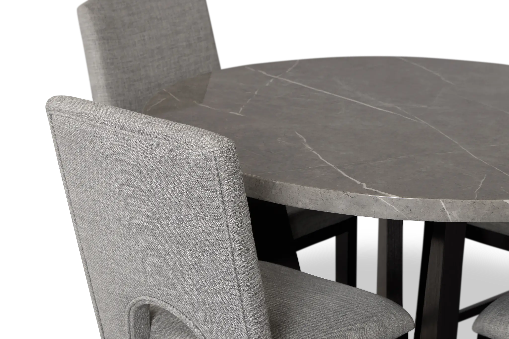 Oxford Two-tone High Table & 4 Upholstered Barstools Oxford Two-tone High Table & 4 Upholstered Barstools