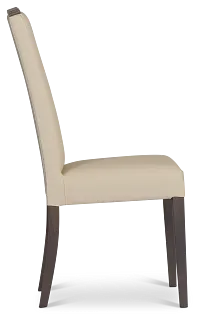 Sienna Beige Lthr/vinyl Upholstered Side Chair