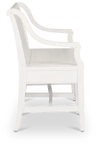 Heron Cove White Storage Dining Bench