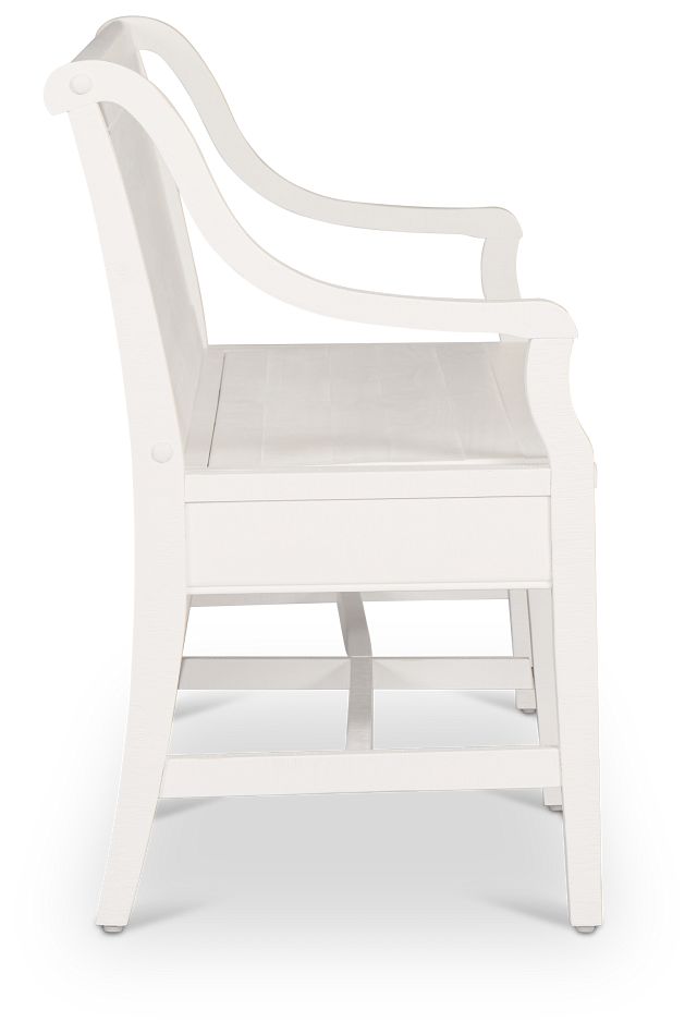 Heron Cove White Storage Dining Bench