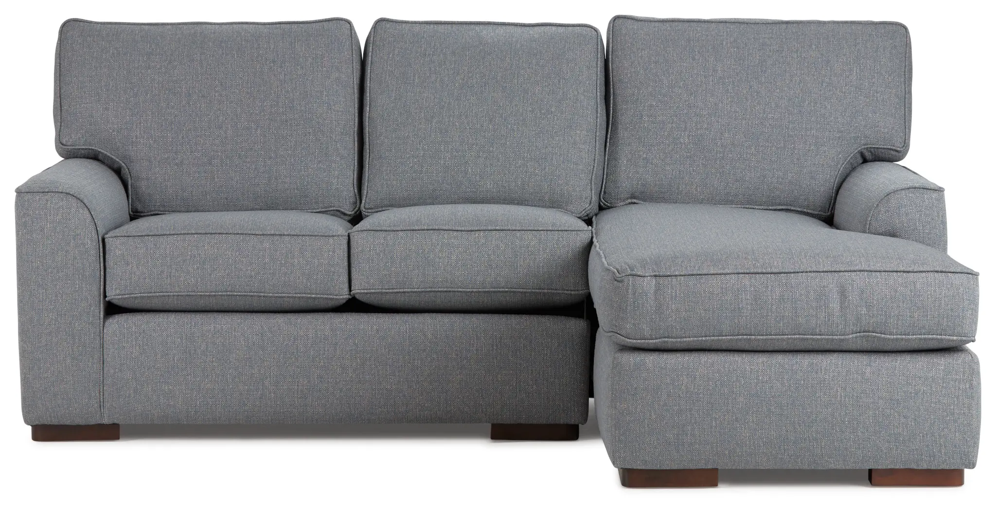 Austin Blue Fabric Right Chaise Sectional Austin Blue Fabric Right Chaise Sectional