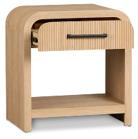 Lyndie Light Tone 1-drawer Nightstand