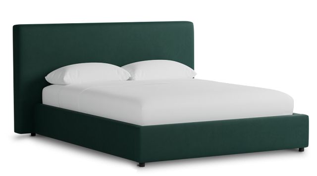 Grayton Joya Green 44" Upholstered Platform Bed