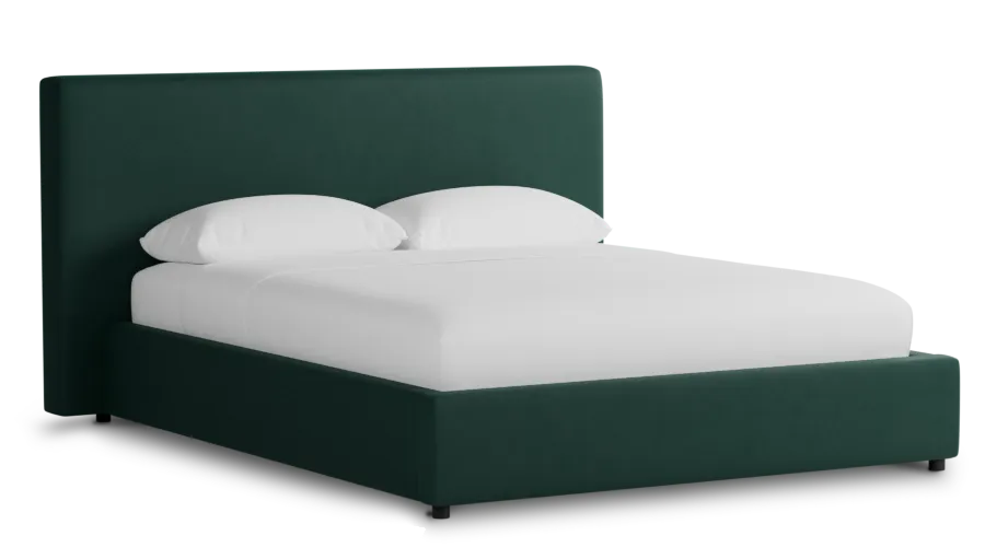 Grayton Joya Green 44" Upholstered Platform Bed