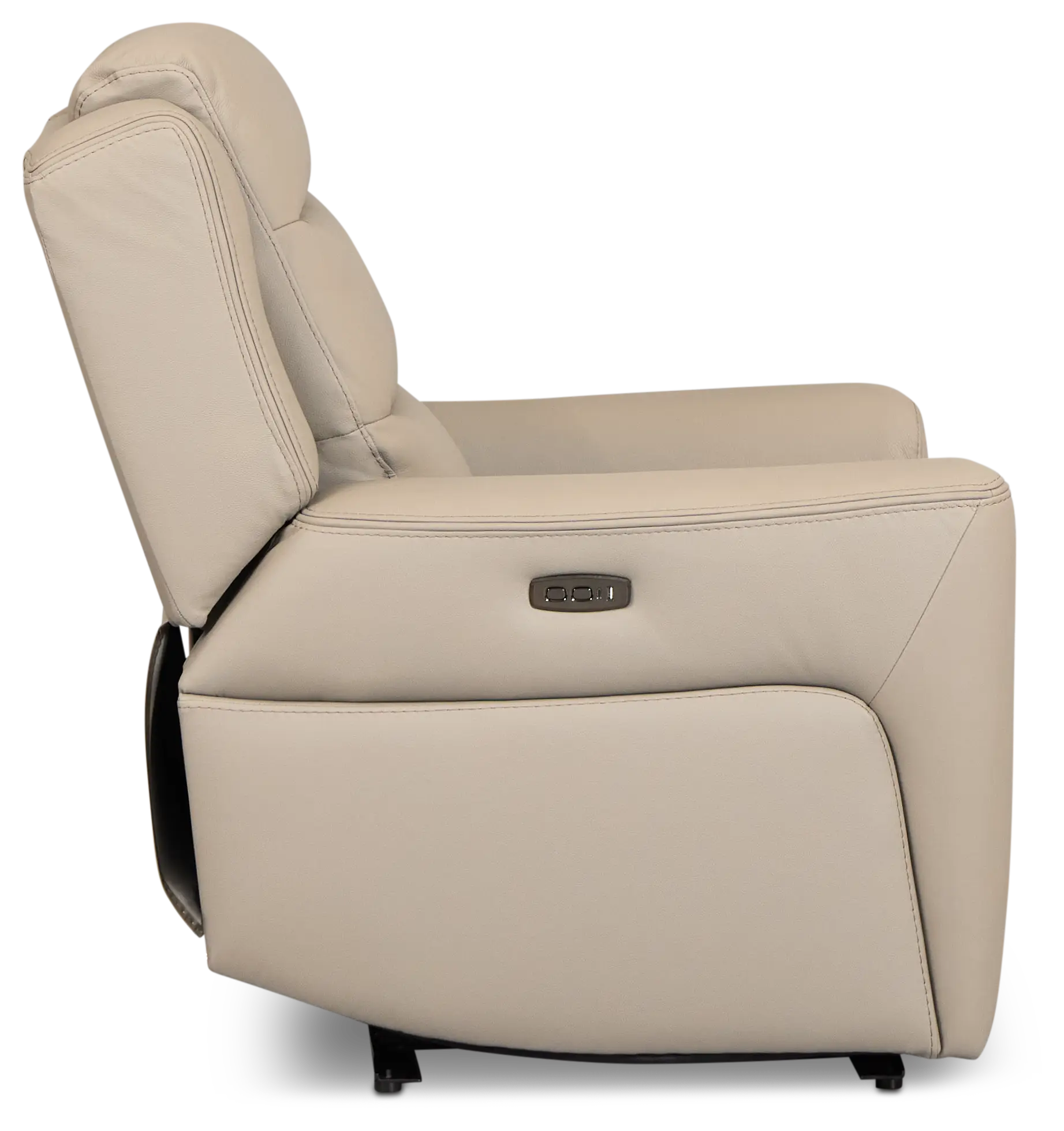 Wilder Taupe Leather Power Recliner With Power Headrest Wilder Taupe Leather Power Recliner With Power Headrest
