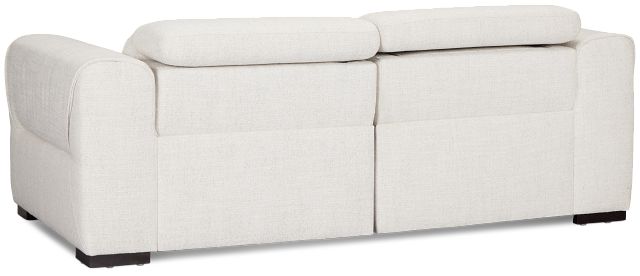 Ellis Light Beige Fabric Power Reclining Sofa