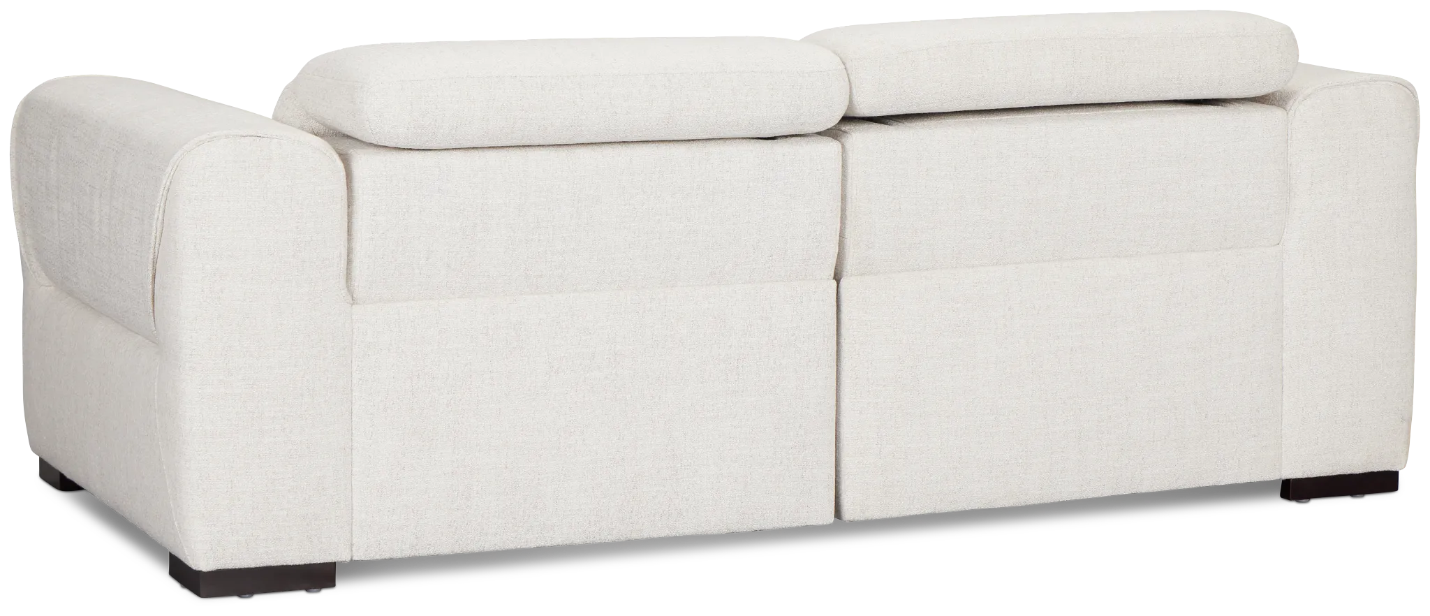 Ellis Light Beige Fabric Power Reclining Sofa