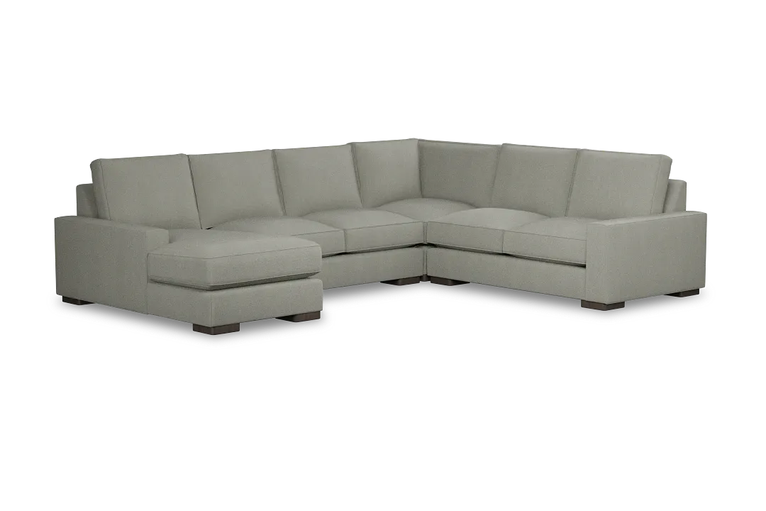 Edgewater Delray Pewter Medium Left Chaise Sectional