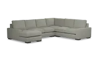 Edgewater Delray Pewter Medium Left Chaise Sectional