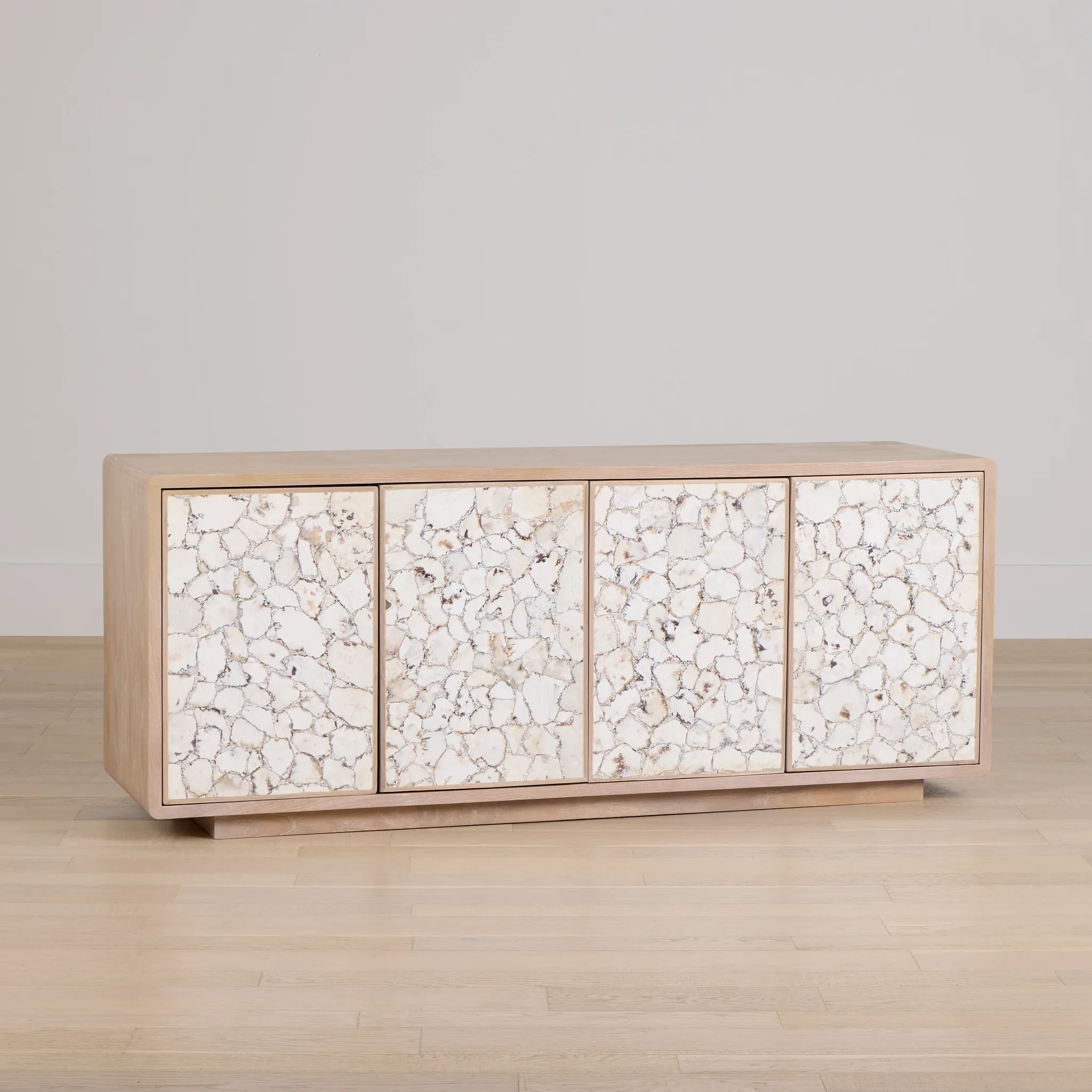 Sieni Light Tone Stone Credenza