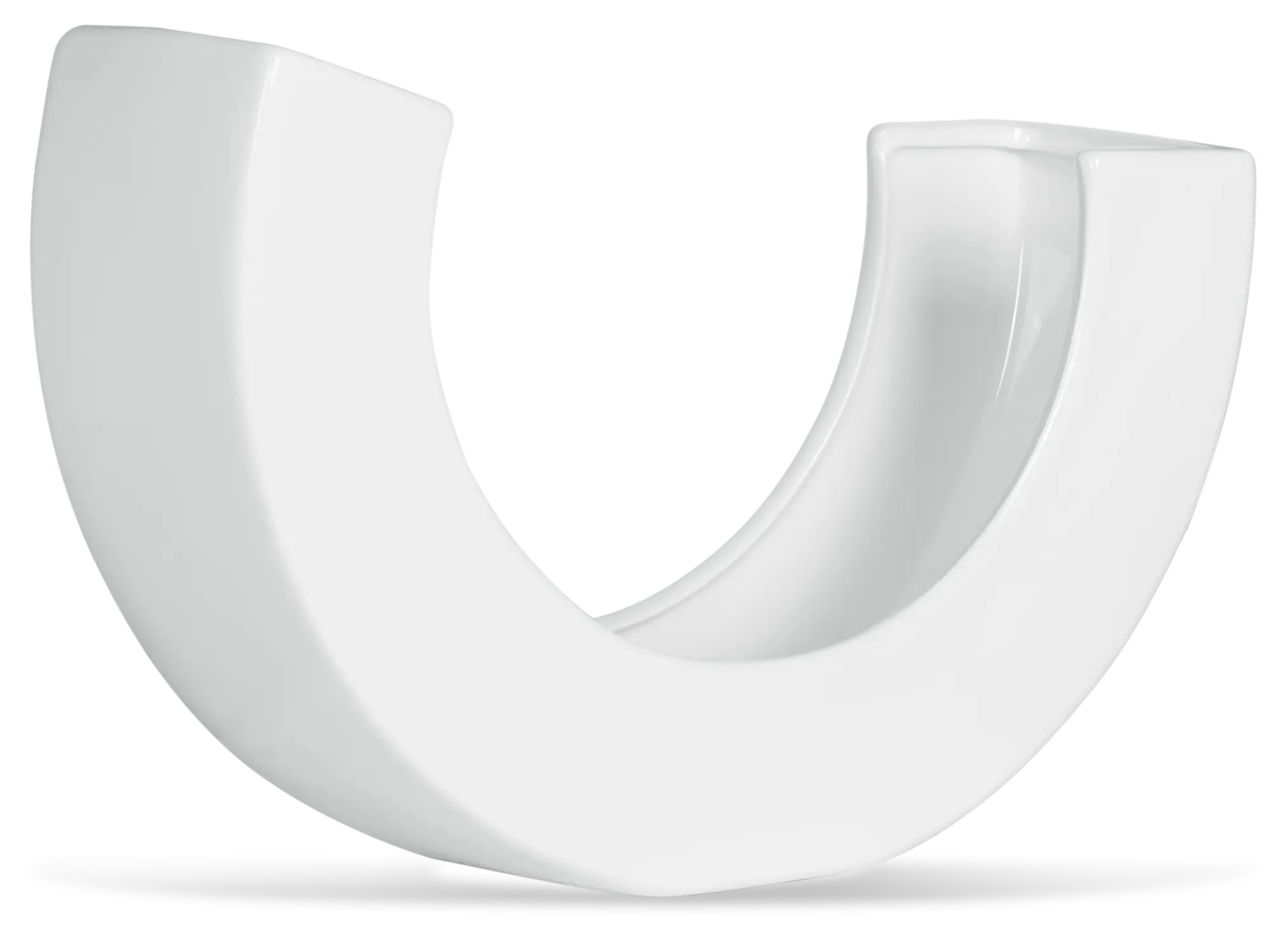 Benito White Curved Vase Benito White Curved Vase