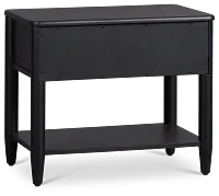Stockton Black Large Drawer Nightstand
