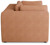 Destin Sutton Orange Fabric 2 Piece Modular Sofa