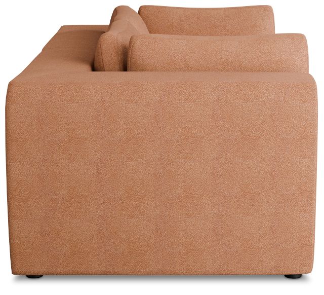 Destin Sutton Orange Fabric 2 Piece Modular Sofa