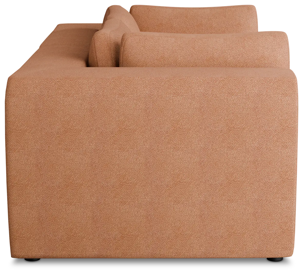 Destin Sutton Orange Fabric 2 Piece Modular Sofa Destin Sutton Orange Fabric 2 Piece Modular Sofa