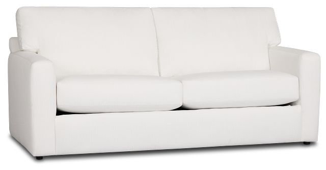 Rhodes White Fabric Memory Foam Sleeper