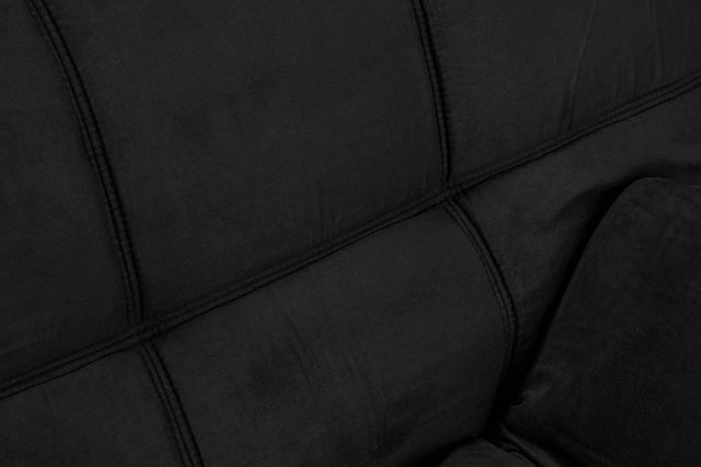 Bowie Black Micro Sofa Futon