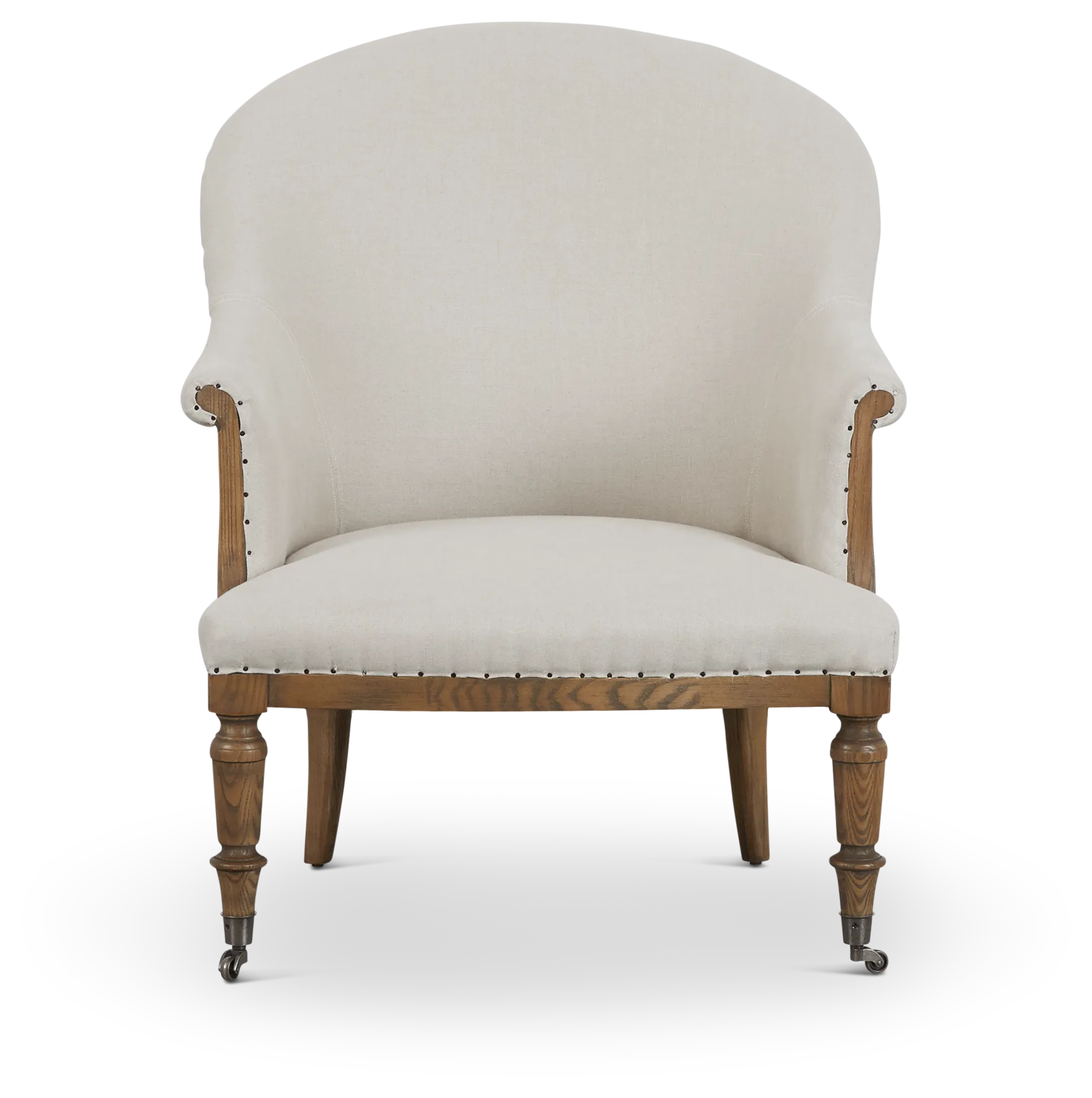 Jane Beige Upholstered Arm Chair
