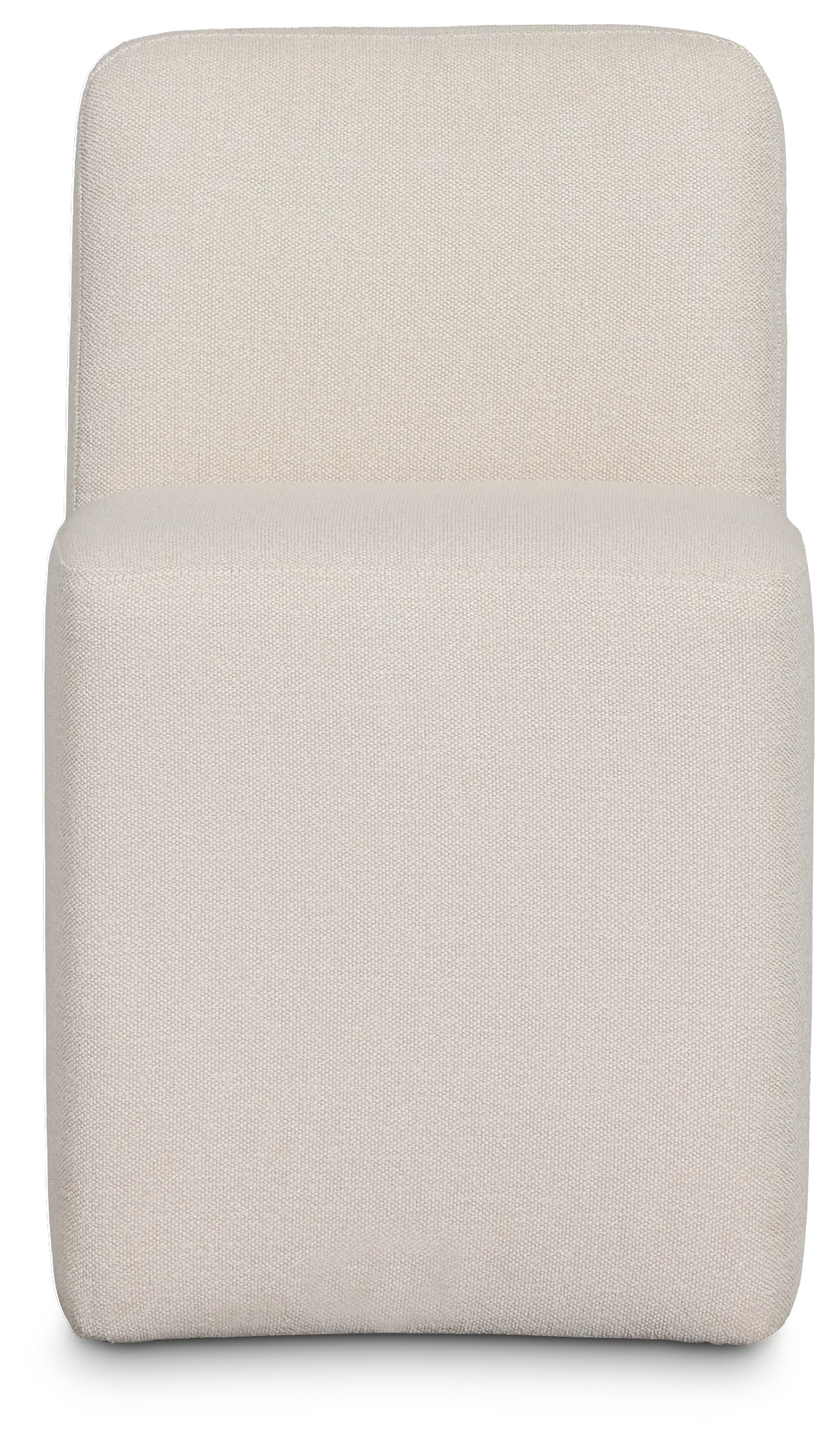 Rex Light Beige Castored Upholstered Side Chair