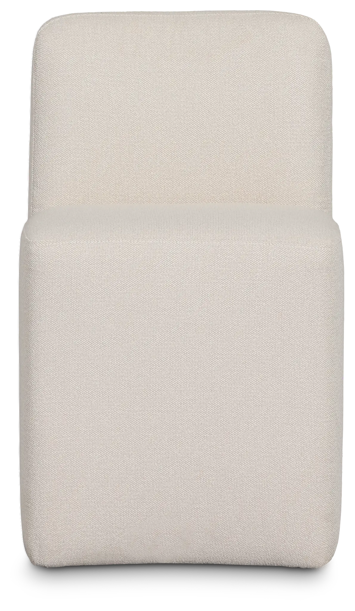 Rex Light Beige Castored Upholstered Side Chair Rex Light Beige Castored Upholstered Side Chair