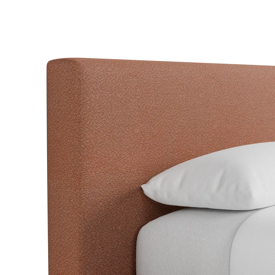 Grayton Sutton Orange 44" Upholstered Platform Bed Grayton Sutton Orange 44" Upholstered Platform Bed