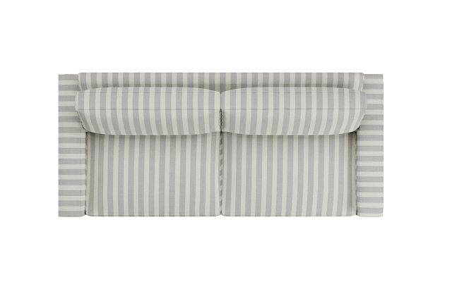 Edgewater Sea Lane Light Gray 96" Sofa W/ 2 Cushions