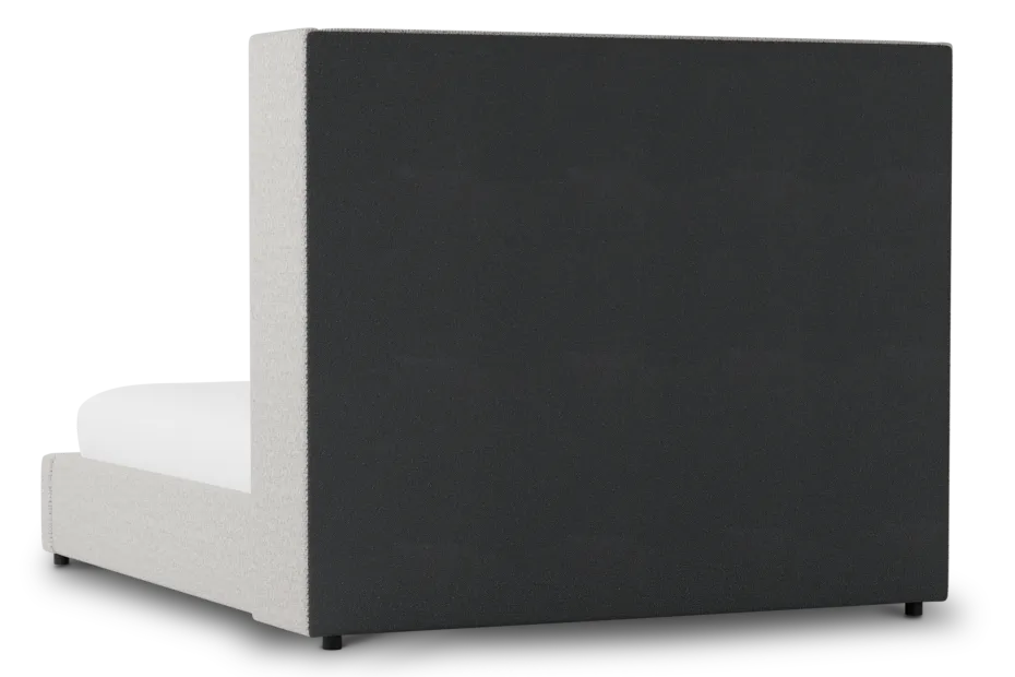 Captiva Gellar Gray 60" Upholstered Shelter Bed