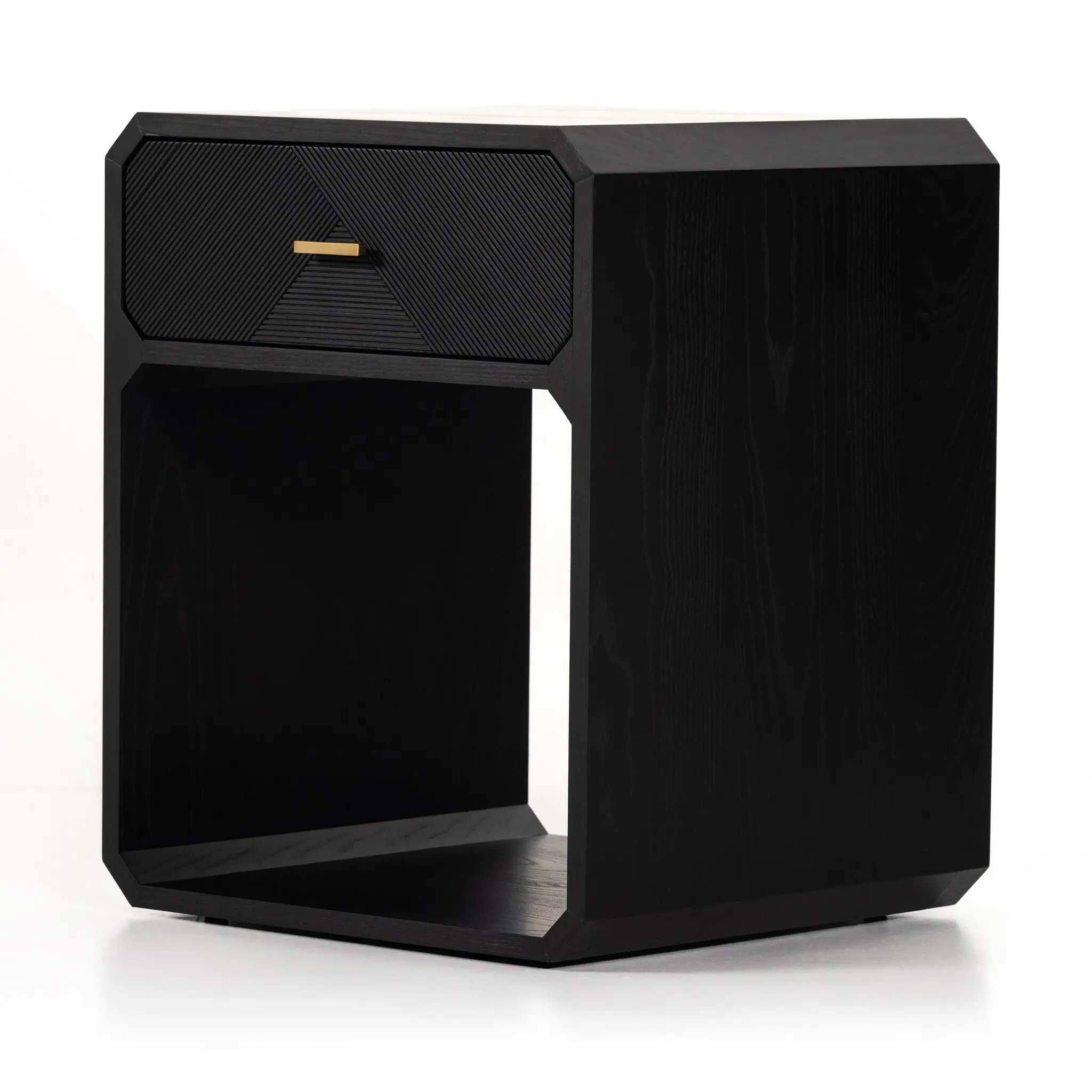 Four Hands Caspian Black Nightstand Four Hands Caspian Black Nightstand