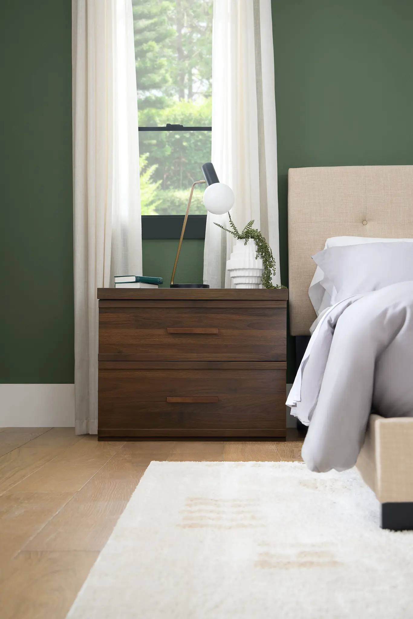 Atlantic Mid Tone Nightstand Atlantic Mid Tone Nightstand