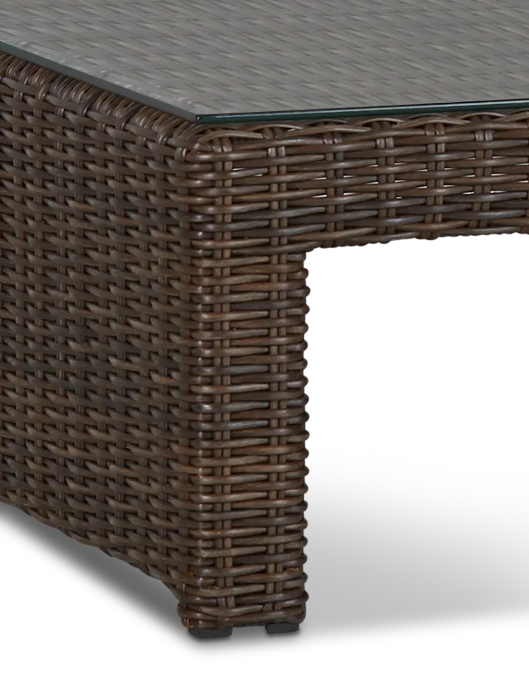 Southport Dark Brown Square Coffee Table