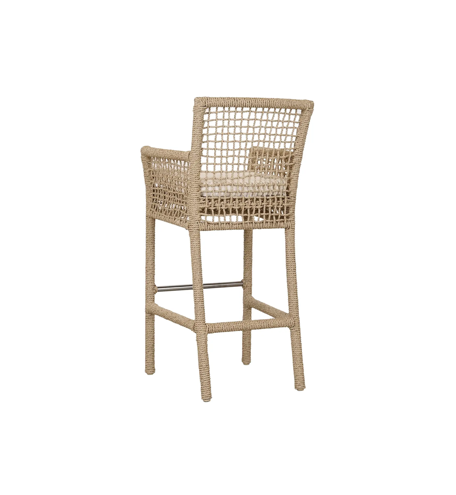 Ryan Light Beige Woven 30" Barstool Ryan Light Beige Woven 30" Barstool