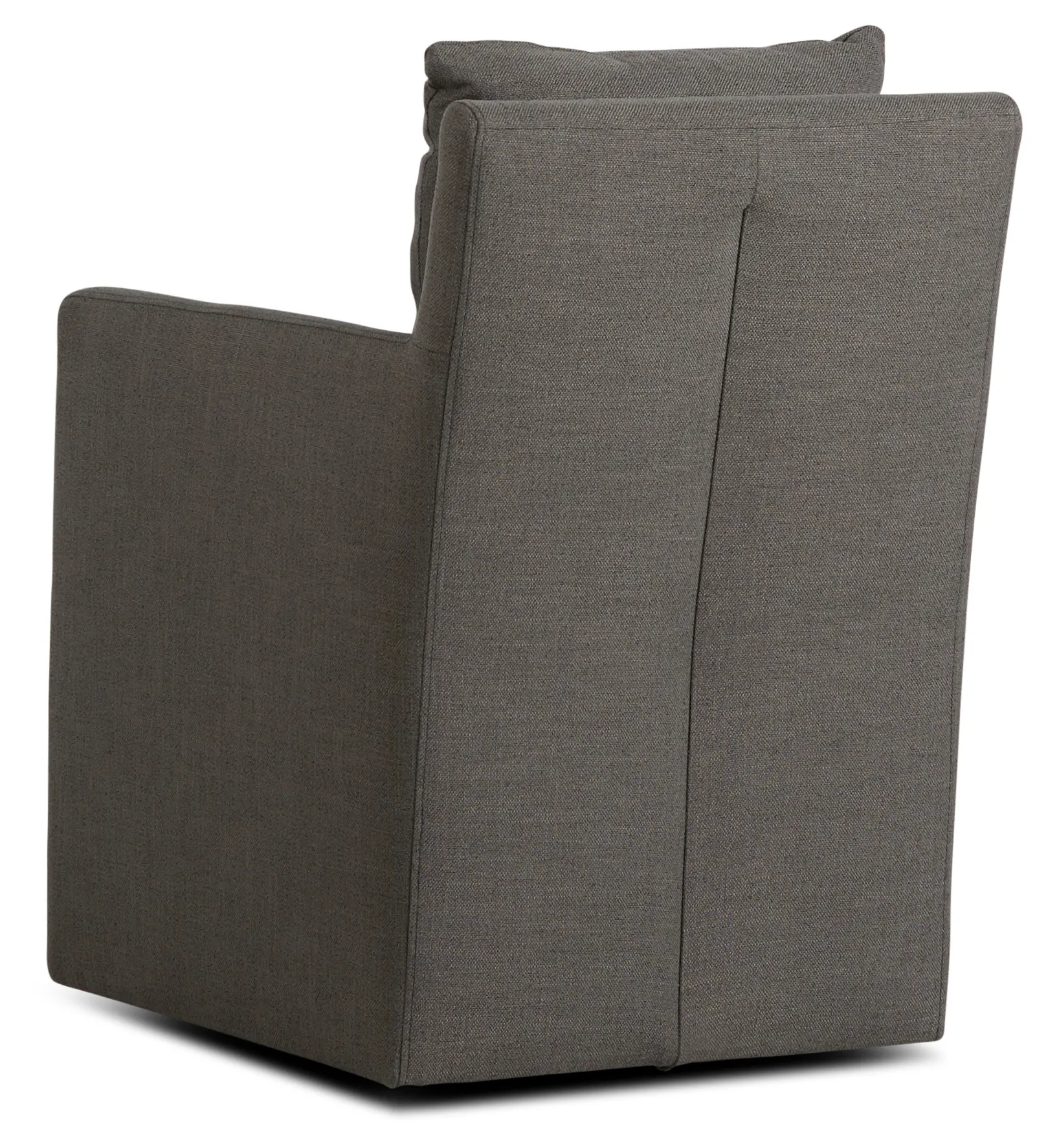 Auden Dark Gray Castored Upholstered Arm Chair