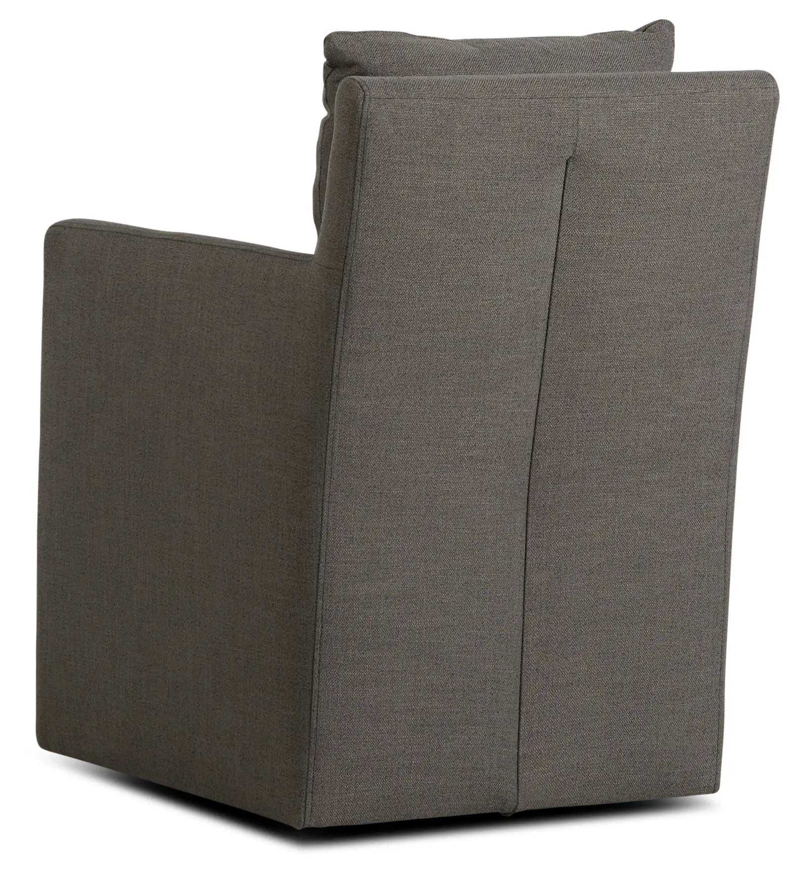 Auden Dark Gray Castored Upholstered Arm Chair Auden Dark Gray Castored Upholstered Arm Chair