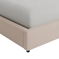 Grayton Elite Light Taupe 44" Upholstered Platform Bed