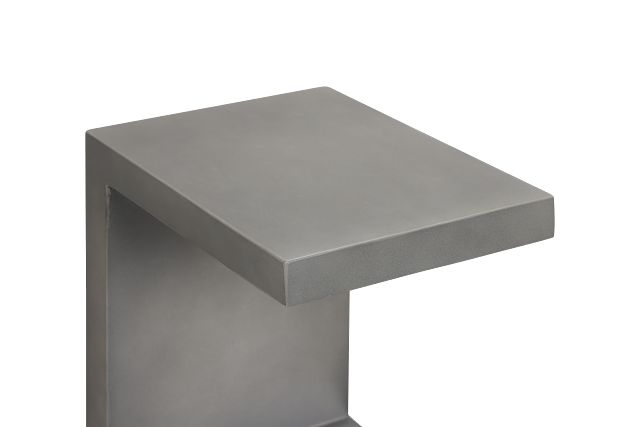 Brio Gray Square End Table